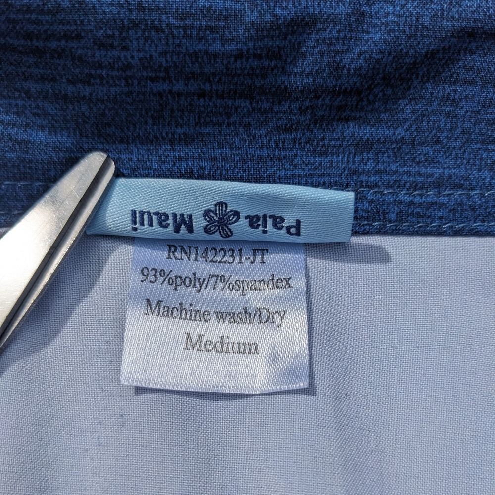 Ripskirt Hawaii Wrap Skirt M Solid Heather Blue Length 2 Travel Beach Quick Dry - Picture 12 of 12